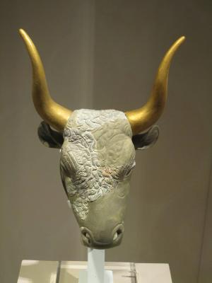 希腊, 公牛, 动物, 雕塑, 艺术