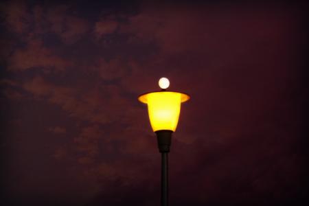 满月, 灯笼, 晚上, 电灯, 照明设备, 照明, 灯泡