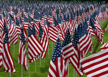 美国国旗, 公墓, 坟墓, 退伍军人, 纪念, 墓地, 士兵