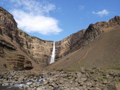 svartifoss, 冰岛, 瀑布, 景观