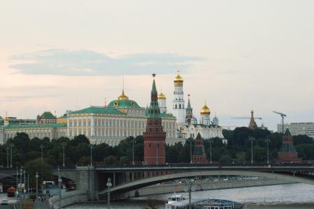 莫斯科, 克里姆林宫, 俄罗斯, 圆顶, kremlevskaya 堤, 大教堂, 中心