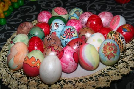 鸡蛋, 复活节, 彩色, 五颜六色的复活节彩蛋, 很多鸡蛋, 复活节彩蛋