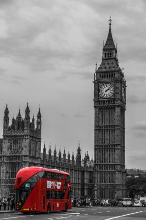 伦敦, 公共汽车, 双层巴士, 街头一幕, 交通, 英格兰, 英国