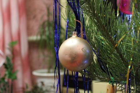 新的一年的除夕夜之球, 新年除夕, 假日, 饰品, 圣诞节树玩具