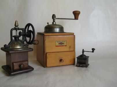 咖啡研磨机, 咖啡, 考研, 曲柄, 老, 从历史上看, 古董