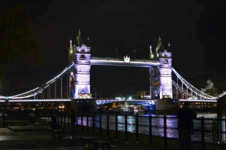 伦敦, 伦敦塔桥, 英格兰, 河, 泰晤士河畔, 英国, 桥-男人作结构