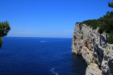 克罗地亚, 海岸, 科纳提群岛, 国家公园, 蓝色, 海, 自然