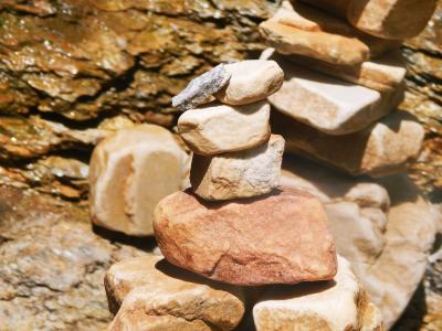 石头, 平衡, 禅宗, 自然