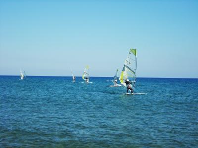 风帆, 滑浪风帆, 海, 蓝色, 蓝色的大海, 休闲, 体育