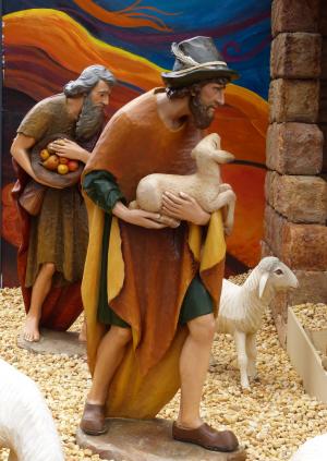 婴儿床, 牧羊人, 圣诞节, 诞生场面, 来临, 装饰, 圣诞节的时候