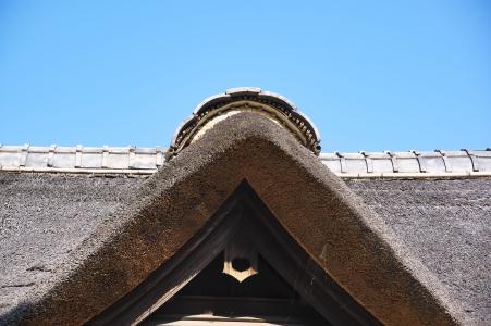 日本, 乡村别墅, 农民, 屋顶, 木制, 传统, 老房子