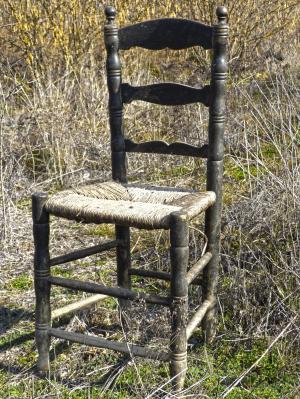 把旧椅子, 被遗弃, 柳条, 摇摇欲坠, 破碎, 破碎椅, 木材-材料