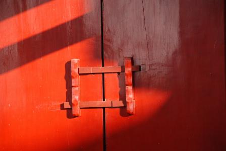 门, 中国风, 自然, 风景, 材料, 木材-材料, 红色