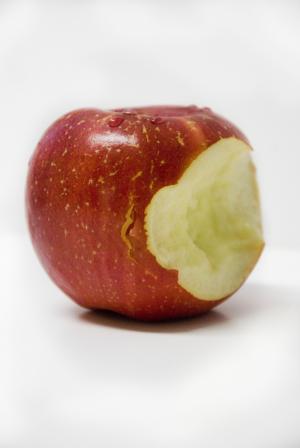苹果, 红红的苹果, 咬伤, 红色, 水果, 食品, 健康