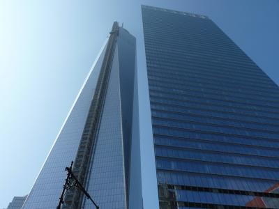 世界贸易中心, 纽约, 纽约, 美国, 曼哈顿, 摩天大楼, 建设