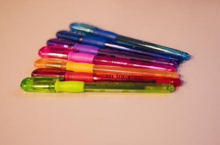 钢笔, 颜色, 办公室, 绘图, 多彩, 纸张, 写作