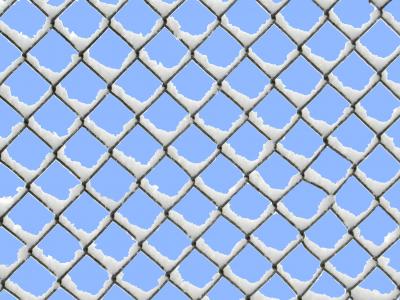 护栏网, 雪, 丝网, 栅栏, 感冒, 阻止, 被囚禁