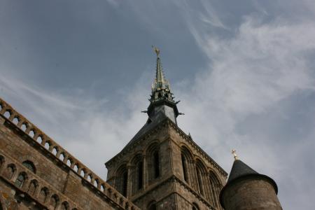圣米歇尔山, 修道院, 诺曼底, 法国, 中世纪, 中世纪建筑