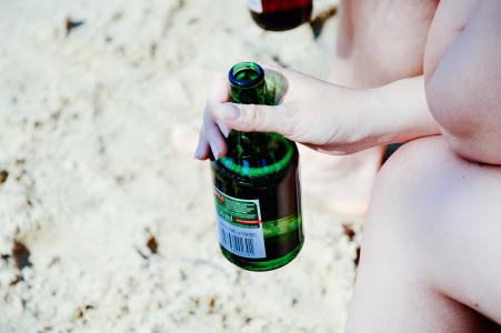 啤酒, 海滩, 太阳, 夏季, 度假, 一方, 休闲