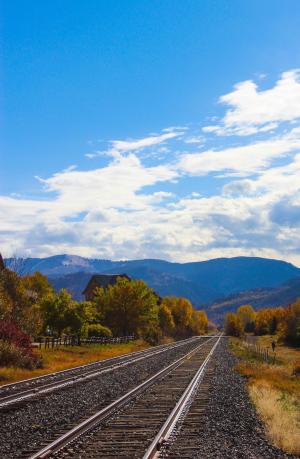 山脉, 科罗拉多州, 洛矶山脉, 秋天, 跟踪, 景观, 美