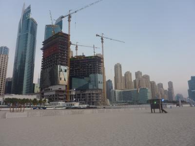 迪拜, 海滩, 阿联酋, 建筑, 摩天大楼, 城市场景, 城市景观