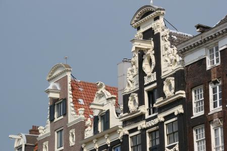 阿姆斯特丹, 房屋, 外墙, 运河