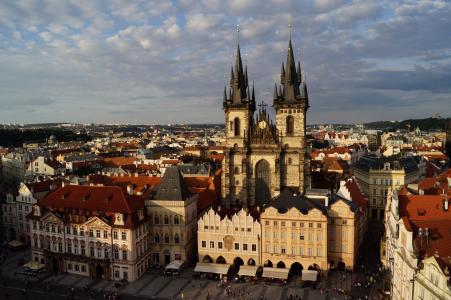 布拉格, vencel 广场, 教会, 广场, 城市, 首都城市建设, 建筑