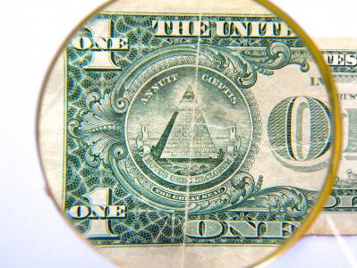 美元, 金字塔, 货币, 财务, 美国, 美元的钞票, 一个