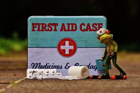 急救, 青蛙, 军医, 护士, 有趣, 框, 锡罐