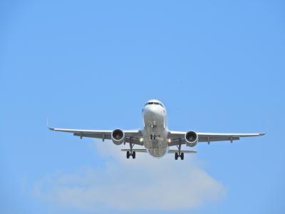 着陆, eurowings, 飞机, 传单, 机场, 客机, 天空