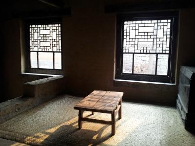 房间, 窗口, 表, 老, 家具, 历史, 中国