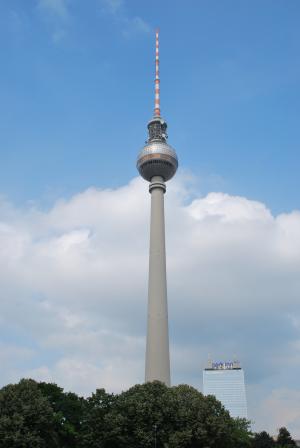 柏林, 无线电塔, 德国, 建筑, 塔, 建设, 资本