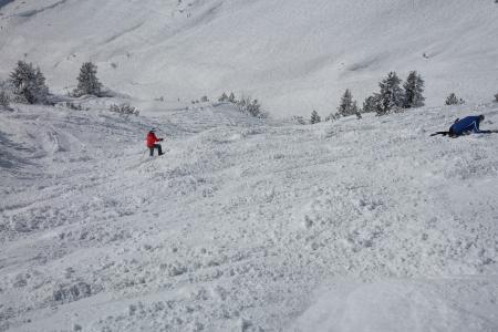 滑雪, 滑雪者, 滑雪场, arlberg, 冬天, 山脉, 山峰