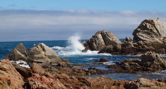 海, 波, 岩石, 自然, 能源, 西班牙