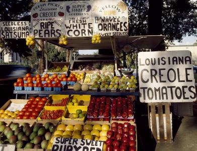 水果, 市场, 农民, 新鲜, 蔬菜, 成熟, 各种
