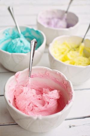 结霜, 糖霜, 蛋糕装饰, 粉彩, 多彩, 粉红色的颜色, 冷冻食品