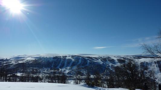 山, 滑雪坡, 滑雪斜坡, ramundberget, 雪, 阳光, 冬天