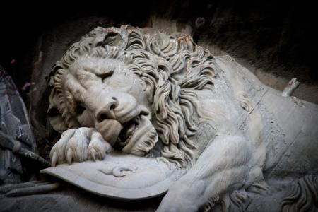 狮子的忧伤, 卢塞恩, 瑞士, 雕塑