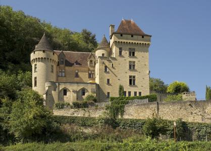 中世纪, malartrie 城堡, 城堡, 多尔多涅河, 佩里戈尔, 建设, 建筑