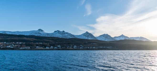 挪威海岸, 七姐妹, 山脉, 斯堪的那维亚, 风景名胜, 峡湾, 挪威语