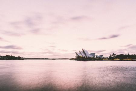 悉尼歌剧院, 悉尼港, 湾, 澳大利亚, 湖, 建筑, 天空