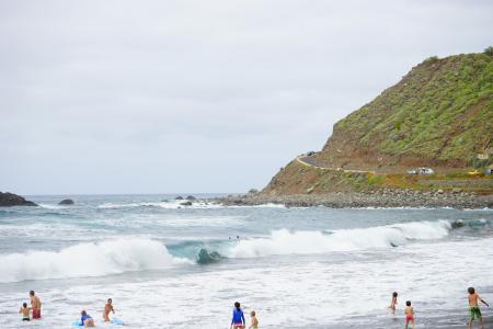 水, 波, 特内里费岛, kanaran, 海, 冲浪者, 有趣的沐浴
