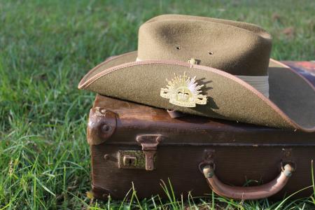 澳大利亚, 军队, 兵团, 纪念, 军事, 卡其, 帽子