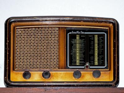 旧收音机, 老, 阀内, 败