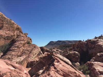 红石, 红色岩石峡谷, 美国景点, 蓝蓝的天空, 旅游