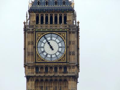 大, 本, 伦敦, 议会, 塔, 时钟, 英格兰