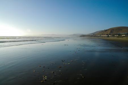 加利福尼亚州, 海滩, 太平洋, 海, 水, 海岸, 沙子
