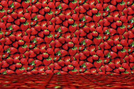 背景图像, 草莓, 纺织, 水果