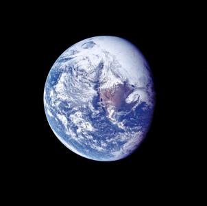 地球, 空间, 阿波罗16号, 视图, 太阳能, 行星, 宇宙