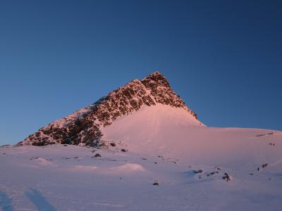 日出, 大格洛克纳山, 山, 雪, 自然, 冬天, 山的顶峰